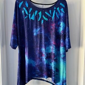 Galaxy Print Women's Top